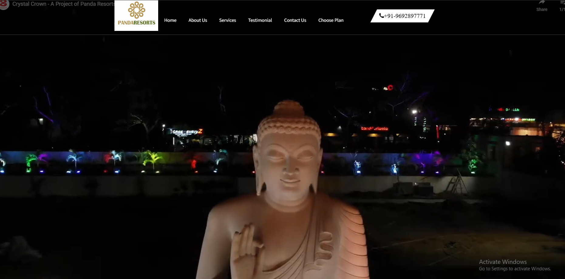 Panda Resorts website preview