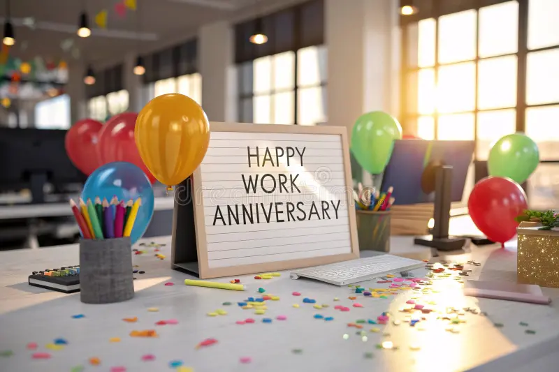 Work anniversary celebration